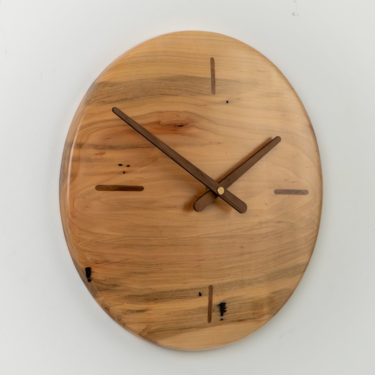 12" Minimalist Ambrosia Maple Wall Clock