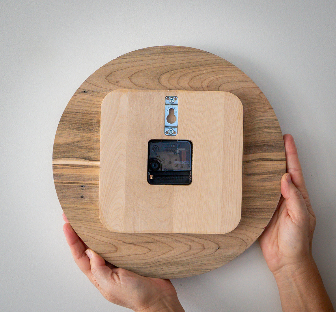 12" Minimalist Maple Wall Clock