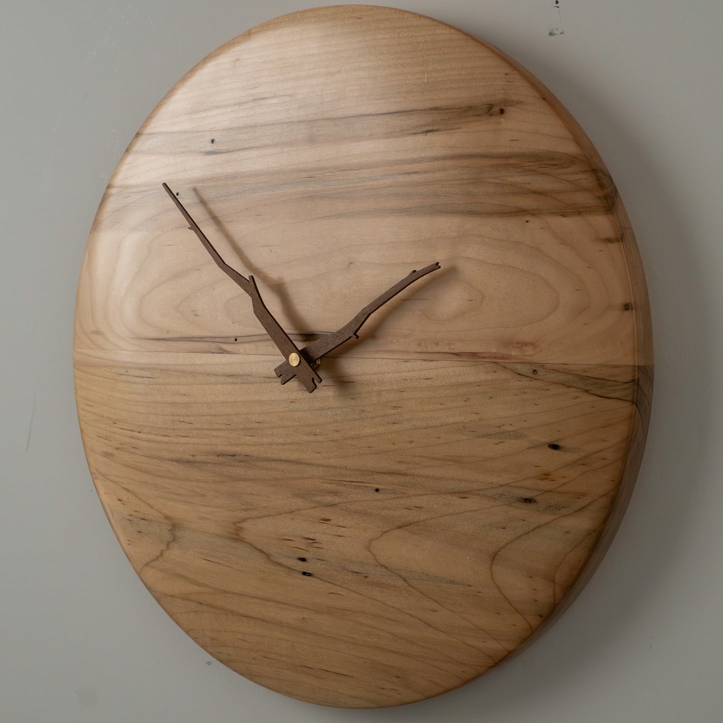 15" Minimalist Ambrosia Maple Wall Clock
