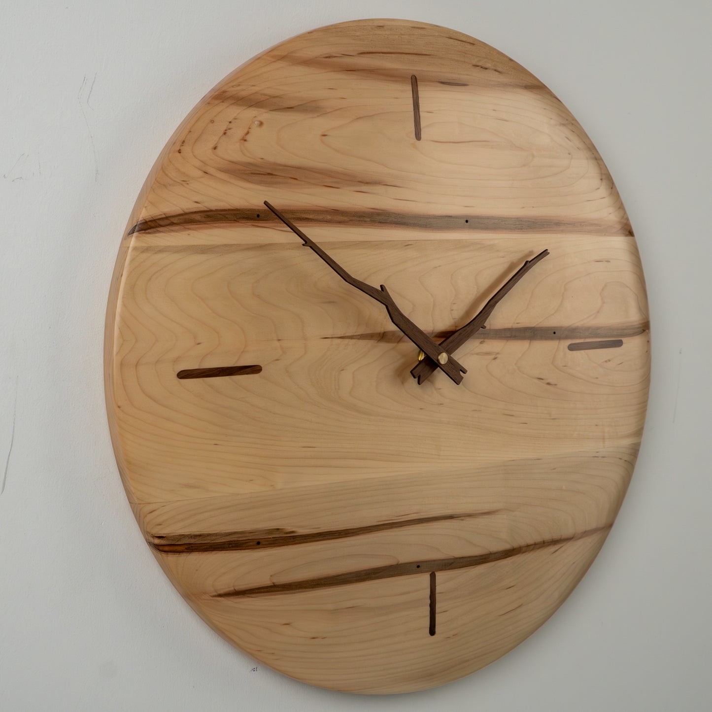 16" Minimalist Ambrosia Maple Wall Clock