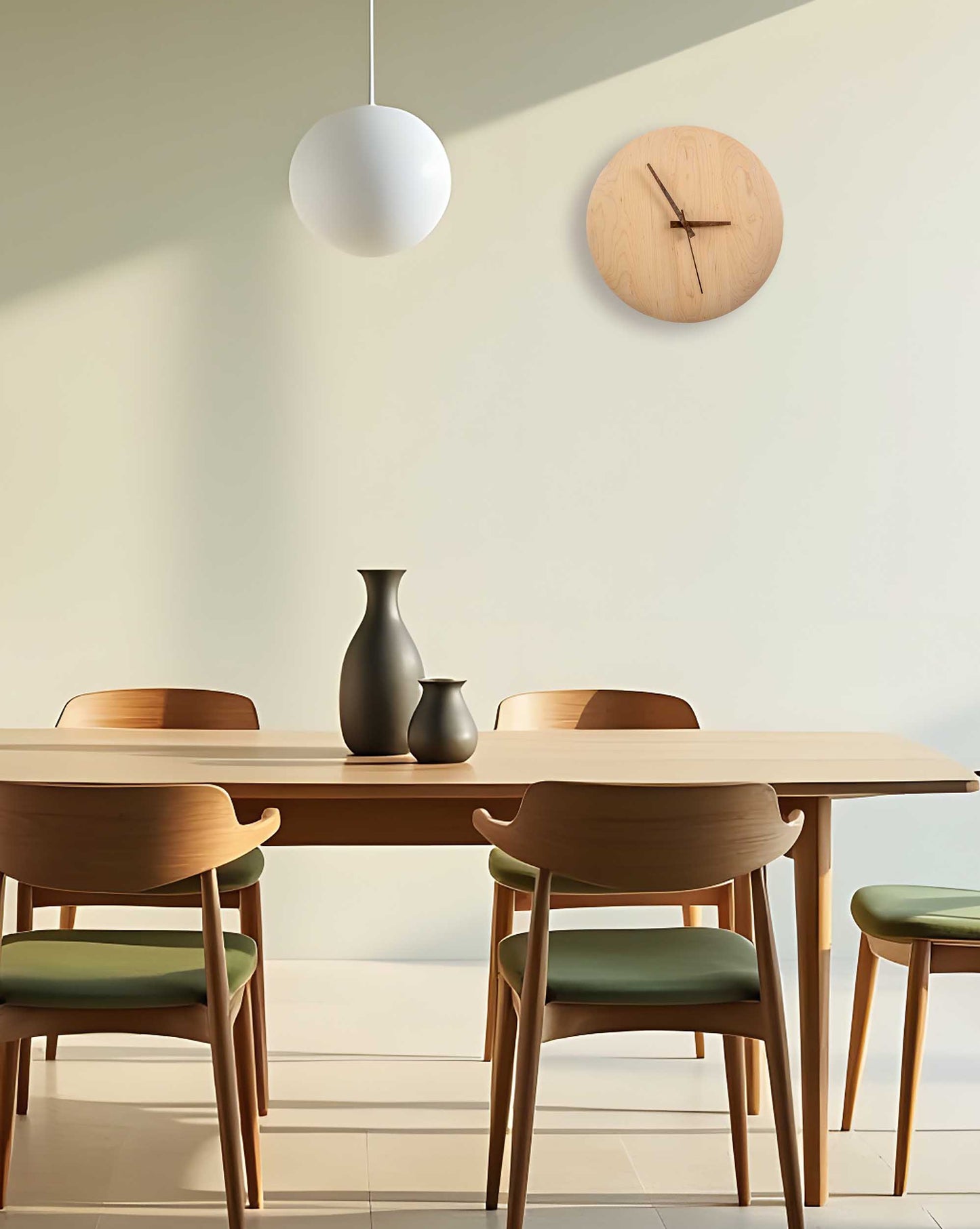12" Minimalist Maple Wall Clock