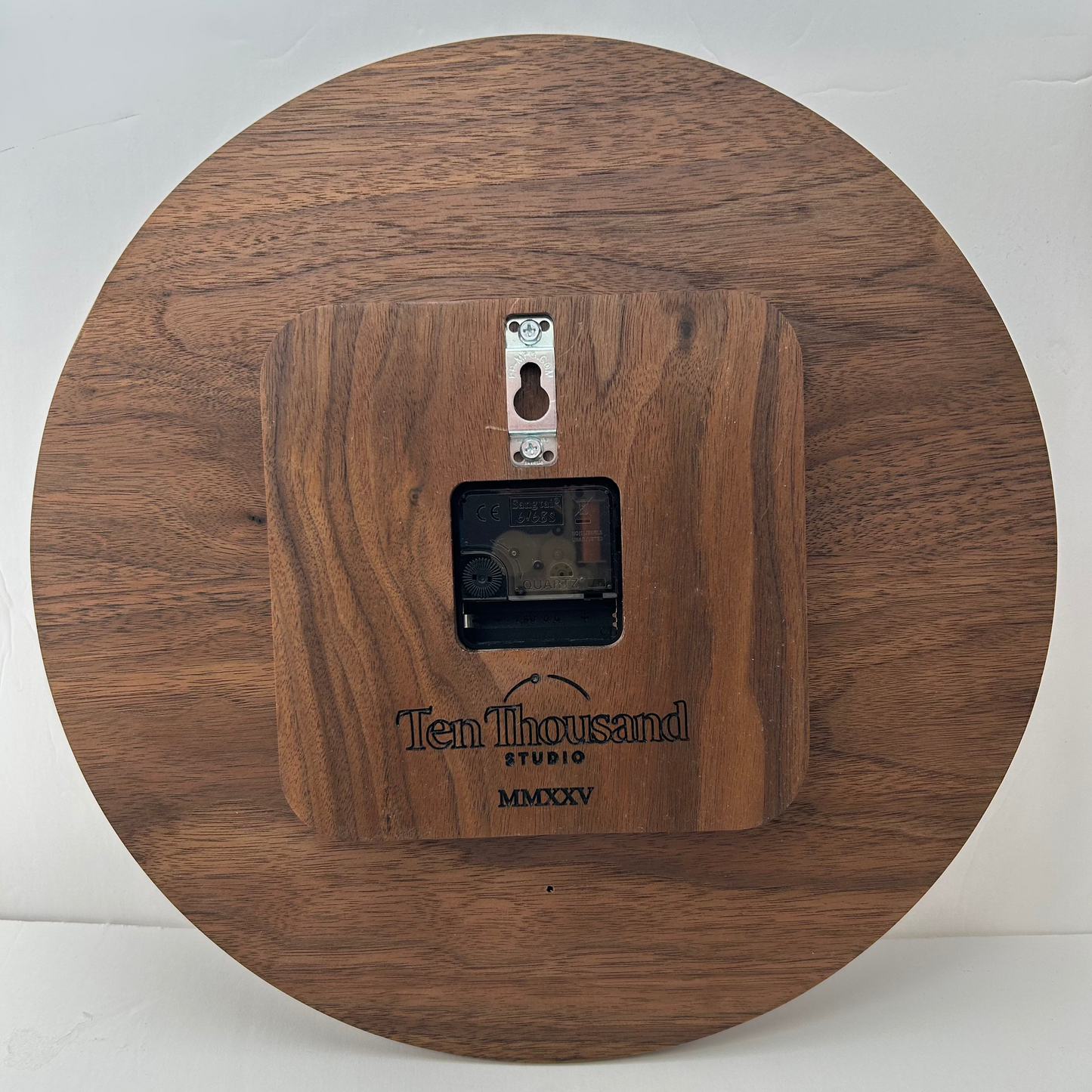 13" Walnut & Glass w/Solid Brass