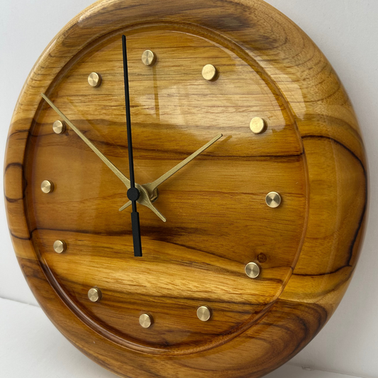 11" Teak and Brass Markers, no glass