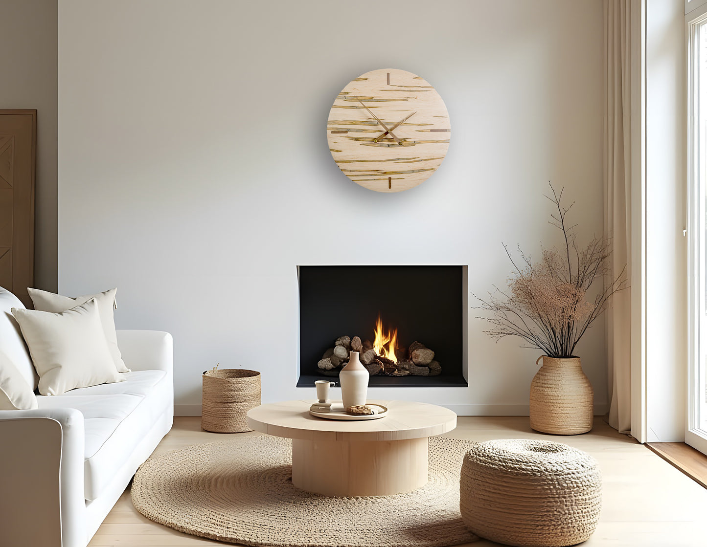 Oversized 20" Ambrosia Maple Wall Clock