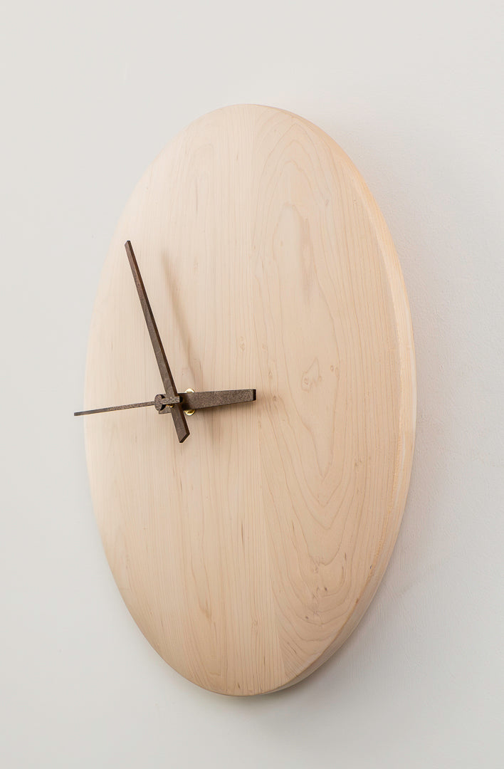 12" Minimalist Maple Wall Clock