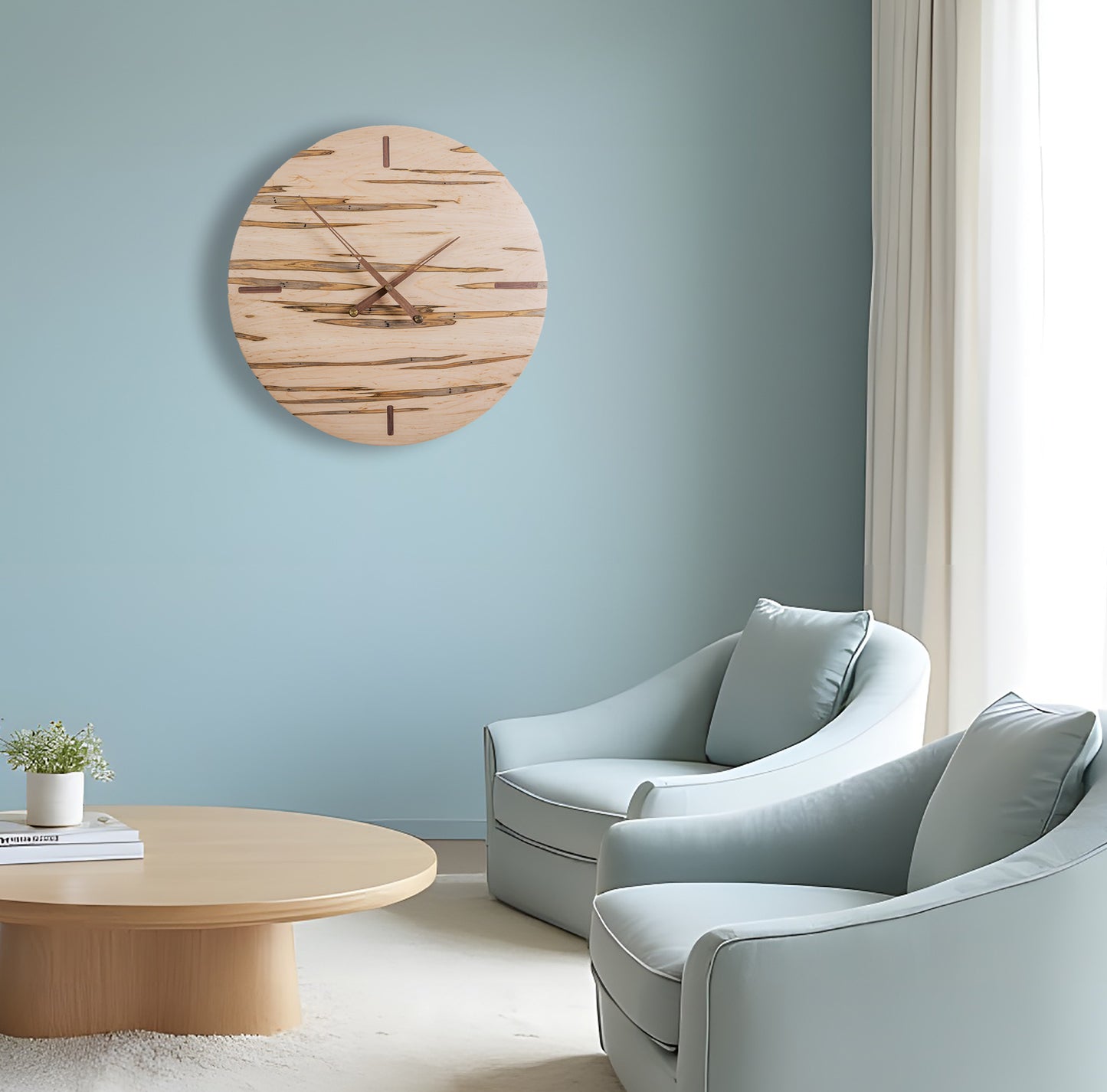 Oversized 20" Ambrosia Maple Wall Clock