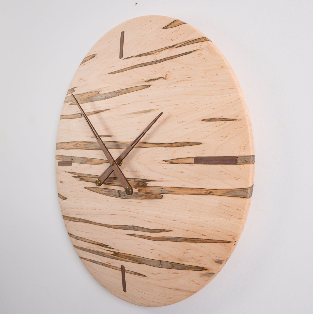 Oversized 20" Ambrosia Maple Wall Clock