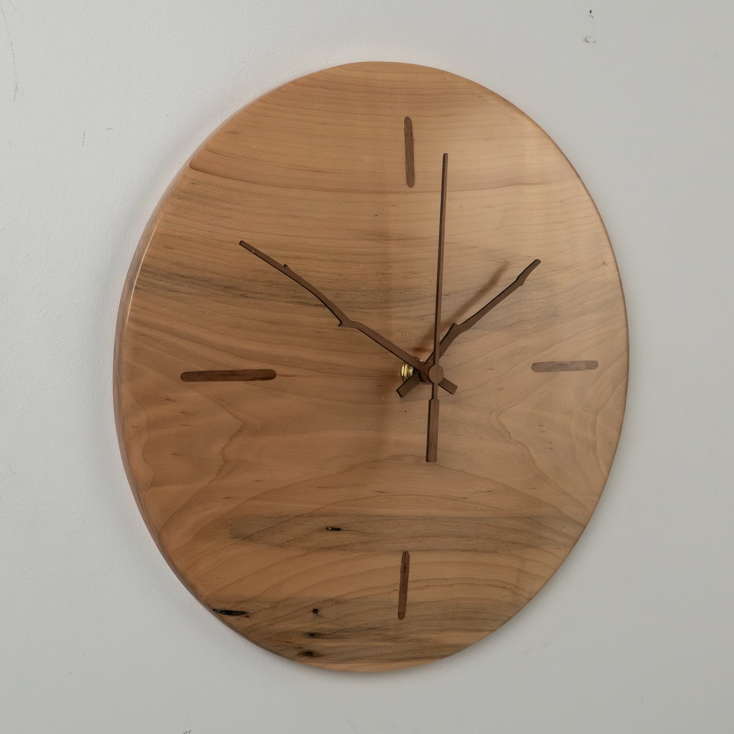 12" Minimalist Ambrosia Maple Wall Clock