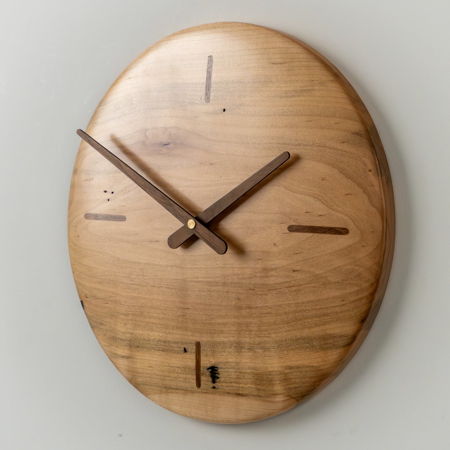 12" Minimalist Ambrosia Maple Wall Clock