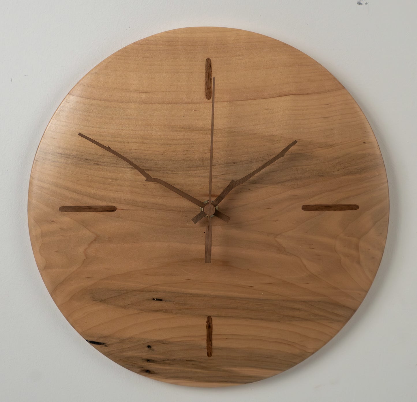 12" Minimalist Ambrosia Maple Wall Clock