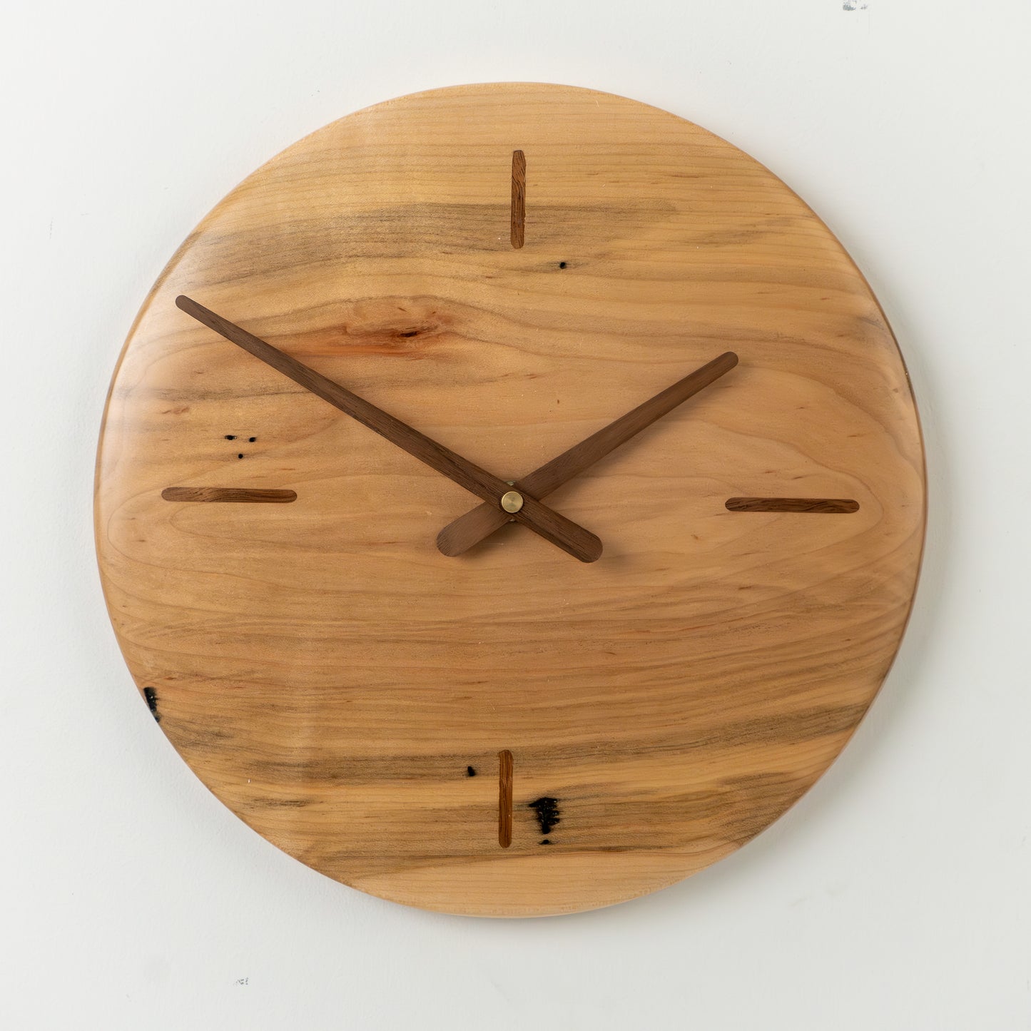 12" Minimalist Ambrosia Maple Wall Clock
