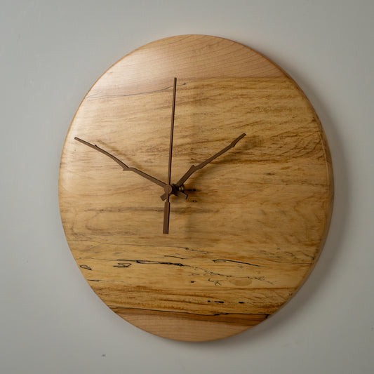 14" Minimalist Fire Maple Wall Clock