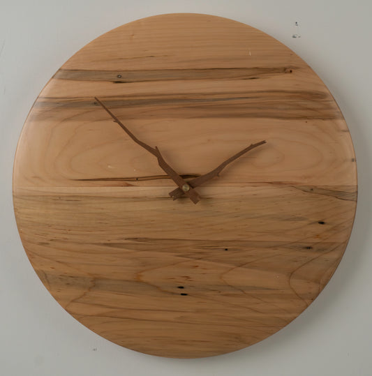 15" Minimalist Ambrosia Maple Wall Clock