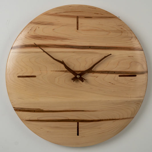 16" Minimalist Ambrosia Maple Wall Clock