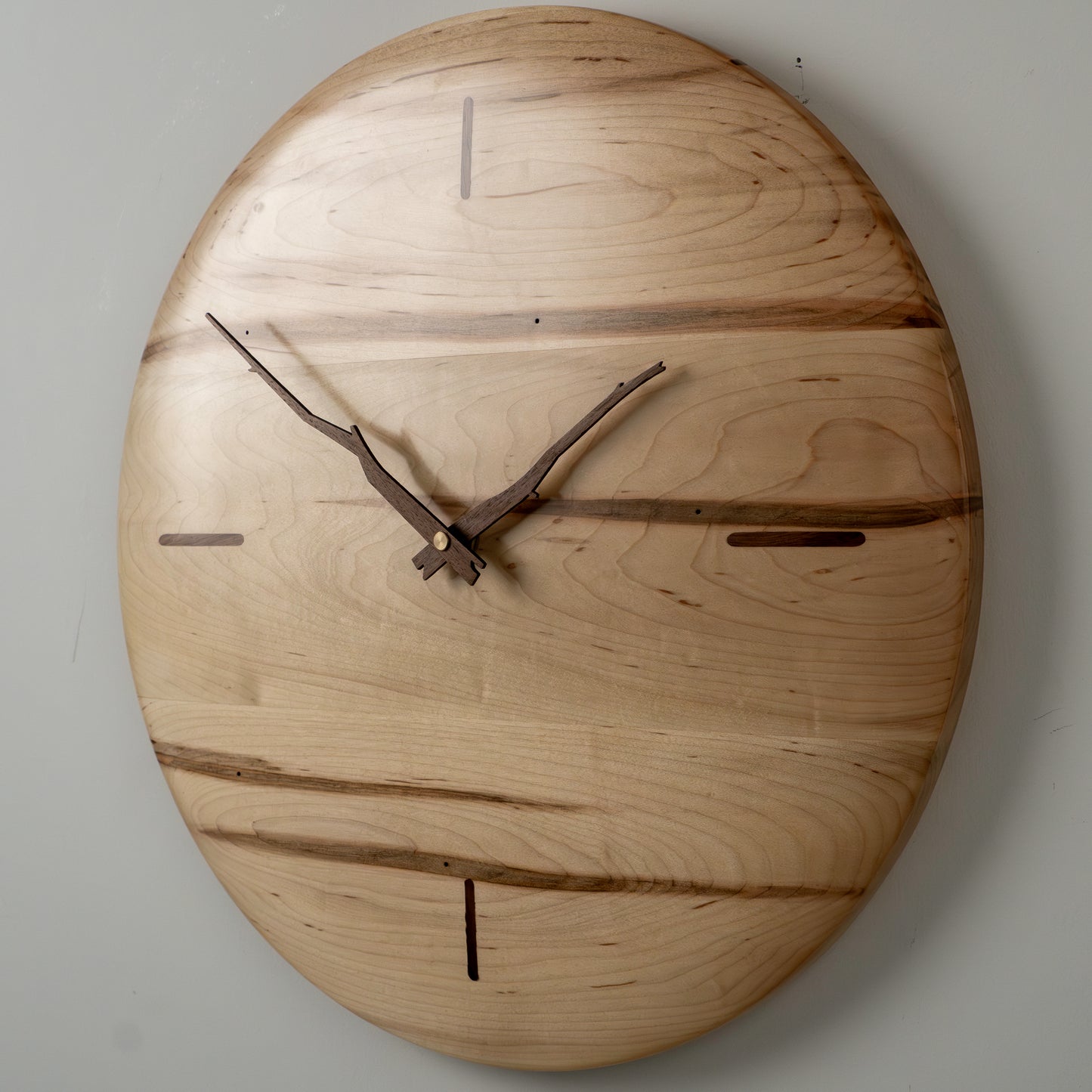 16" Minimalist Ambrosia Maple Wall Clock