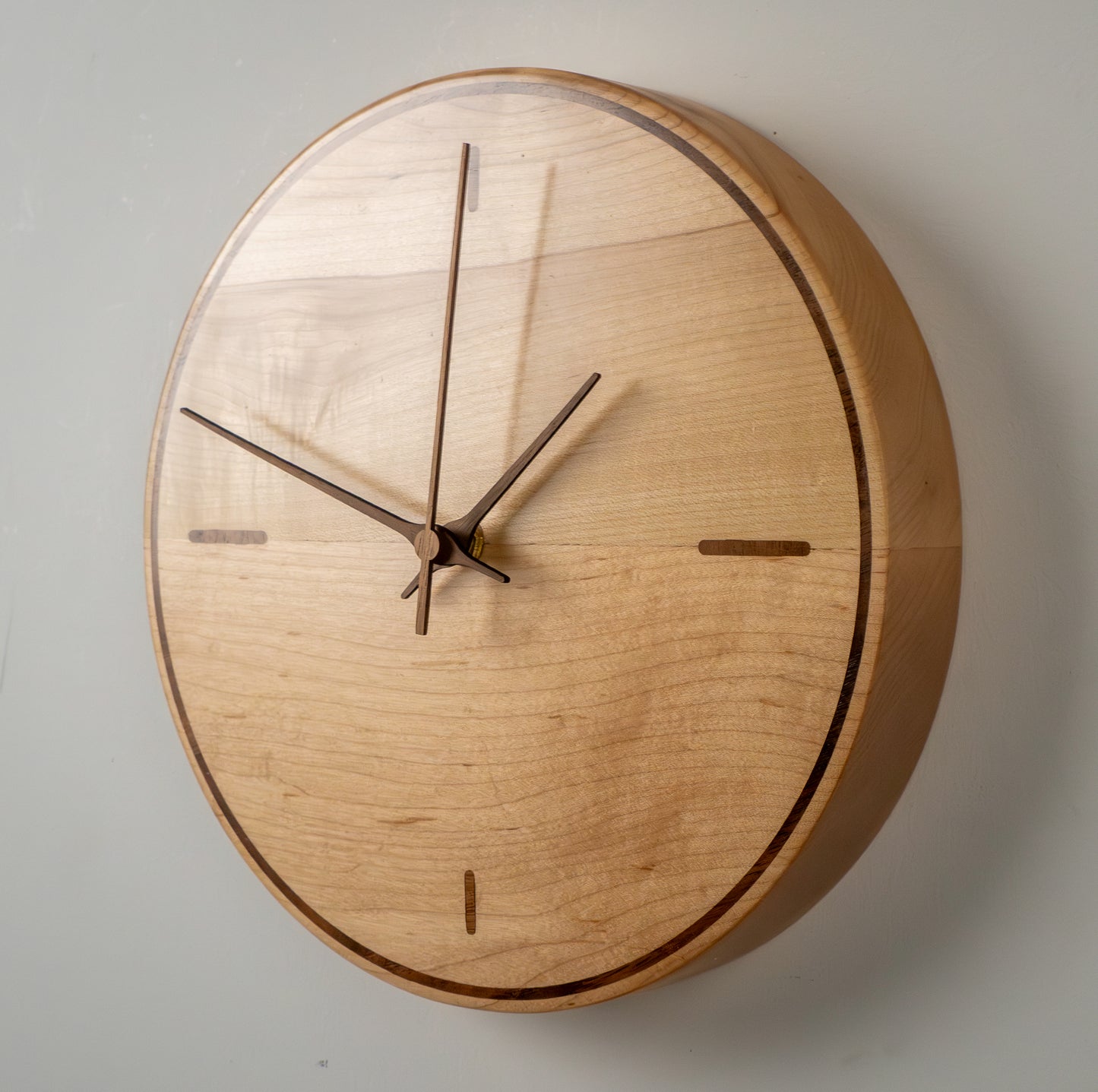 11" Solid Hard Maple with Walnut Inlay
