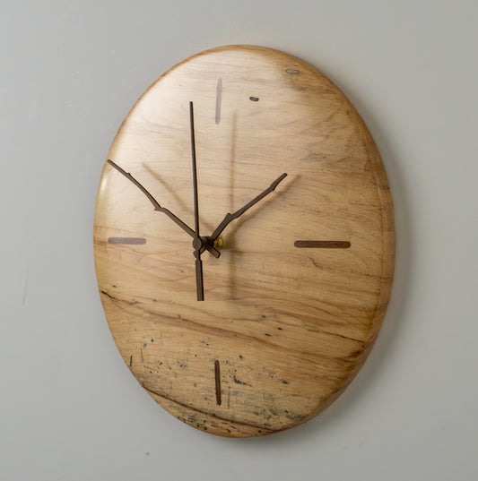 12" Spalted Maple w/Walnut Inlay Markers