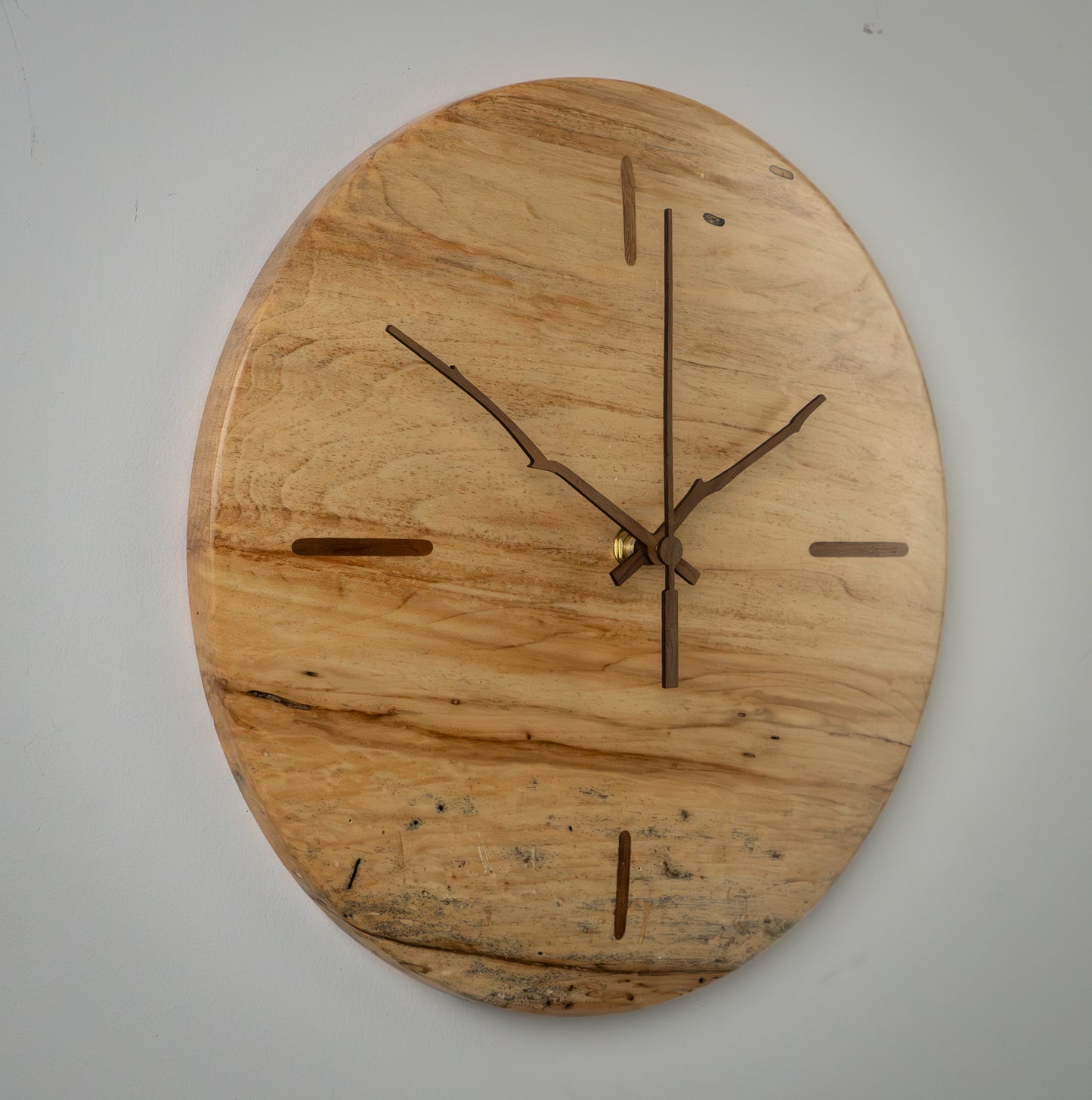12" Spalted Maple w/Walnut Inlay Markers