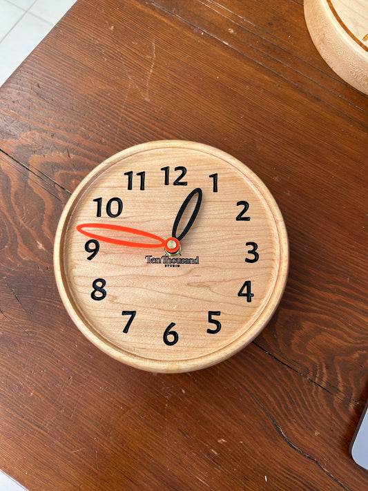 7 1/" Solid Maple w/Numerals