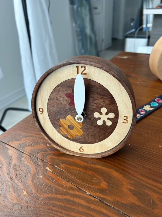 6" Tabletop Mixed Species w/Floral Inlay