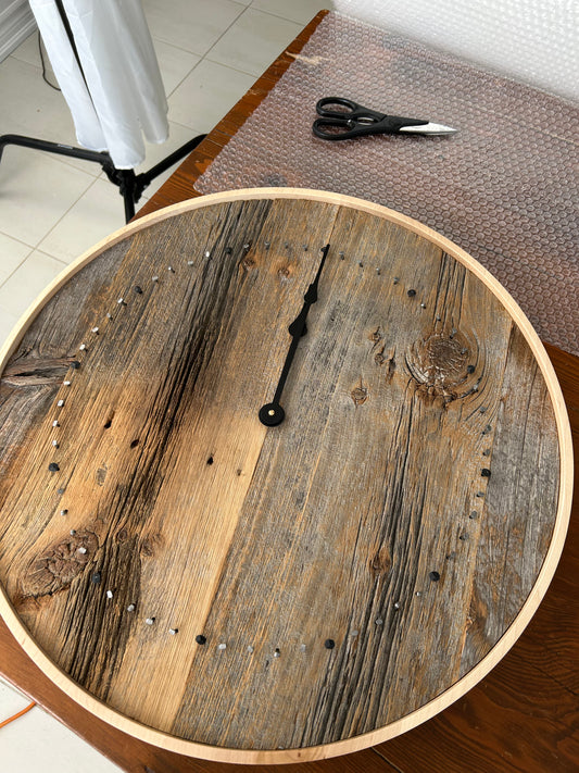 25" Brushed Barnboard Minimalist