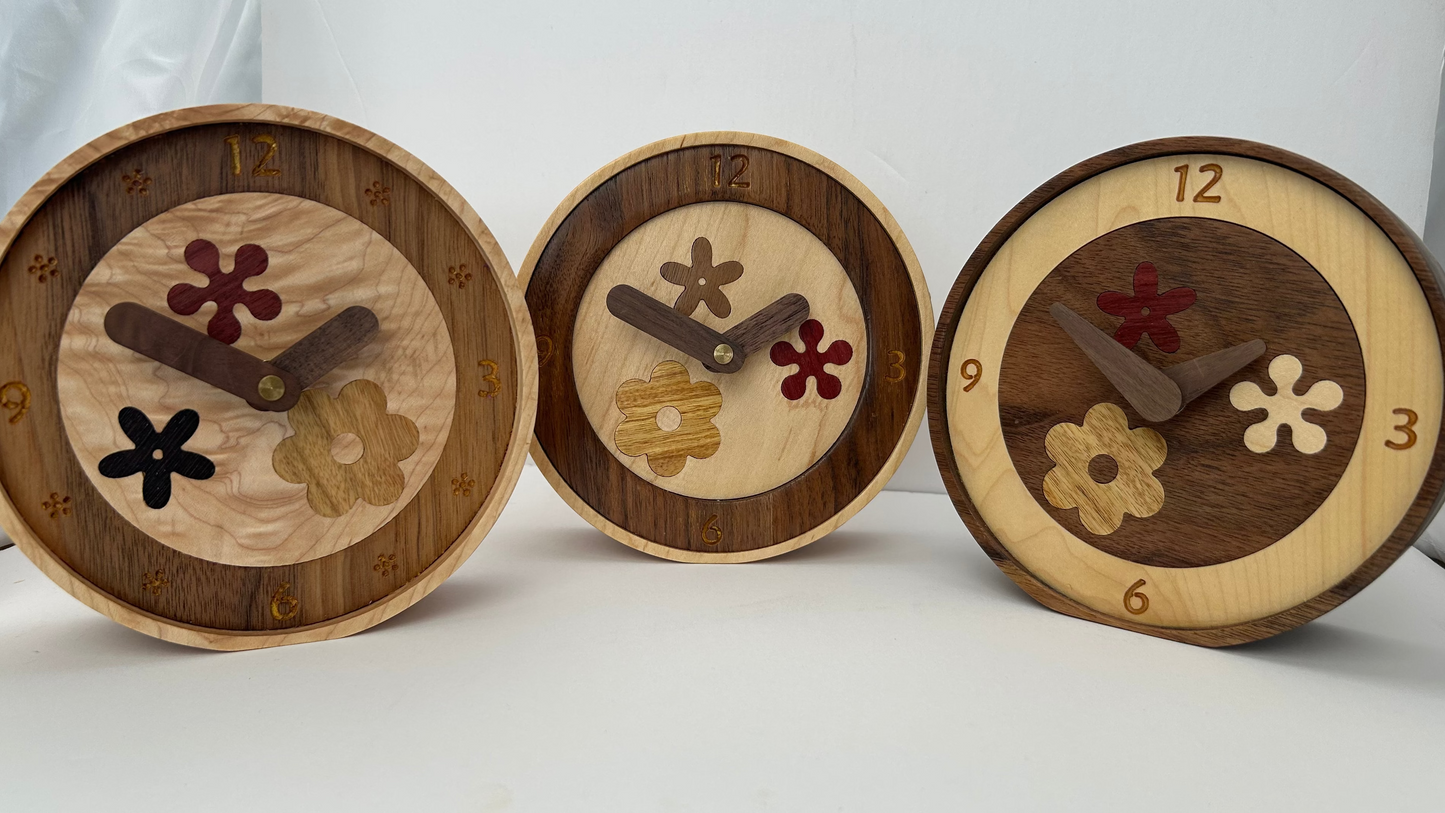 6" Tabletop Mixed Species w/Floral Inlay