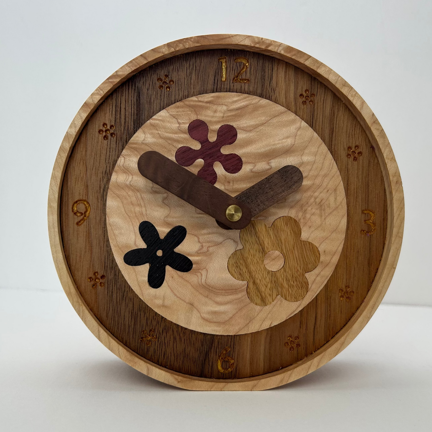 6" Tabletop Mixed Species w/Floral Inlay
