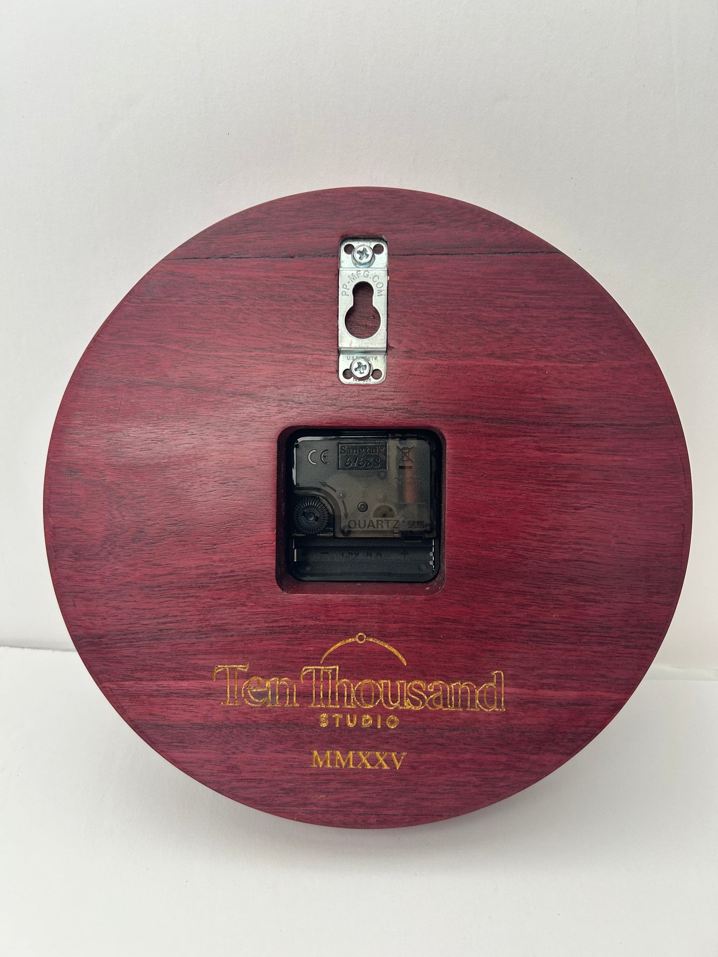 9" Solid Purpleheart Minimalist with Canarywood Markers and Accent Inlay